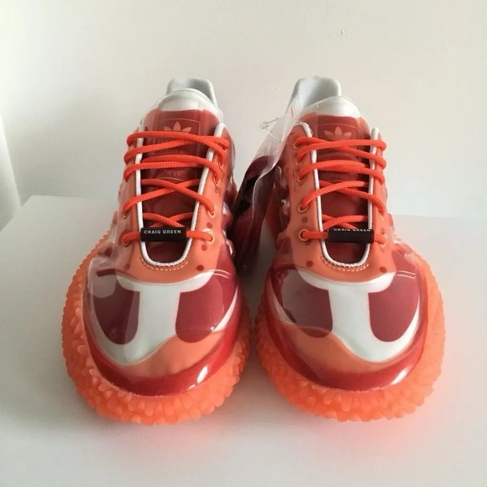 Adidas x Craig Green red orange water resistant sneakers shoes